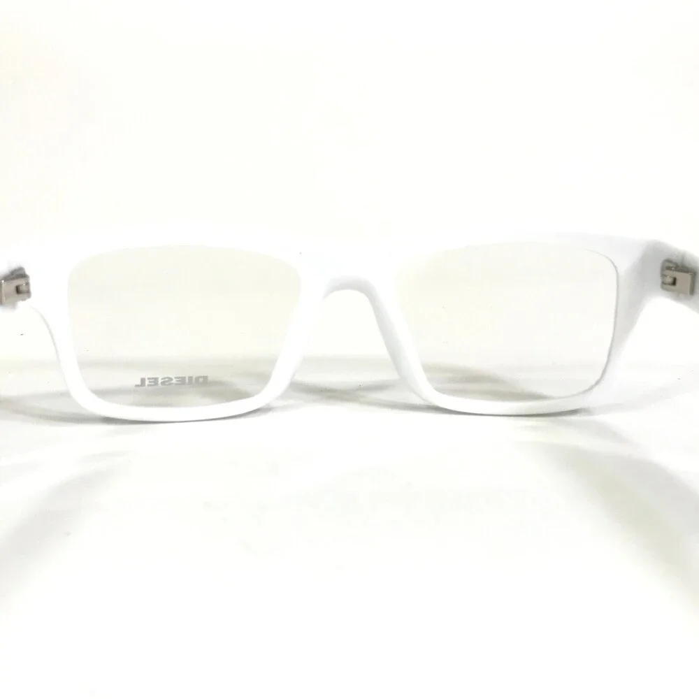 Diesel Eyeglasses Frames DL5034 Col.005 Grey White Ribbed Square 52-18-135